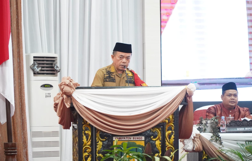 Hadiri HUT ke-61 Kabupaten Bungo, Gubernur Al Haris Tekankan Kepala Daerah Cari Peluang Pembangunan Ditengah Efisiensi Anggaran